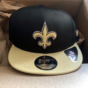 Saints New Era Black and Gold Snapback